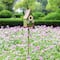 Glitzhome® 52.5" Green Metal Daisy Decorative Garden Birdhouse with Stake